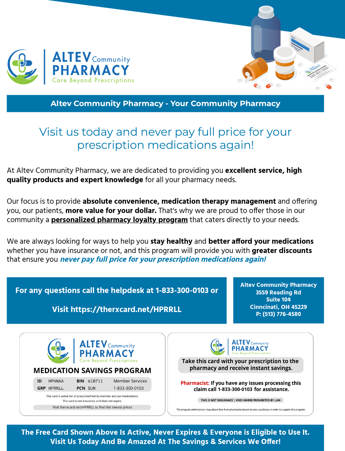 Altev community pharmacy your local cincinnati pharmacy